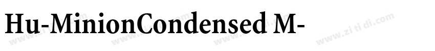 Hu-MinionCondensed M字体转换